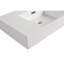 Lavabo en résine de 30 po pour salle de bain - et élégant, blanc, 29,19 po Profondeur, 18,4 largeur, 4,96 hauteur, 43,89 lb, tracas - usure désinfectante - surface, peu d'entretien