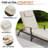 Outdoor Lounge Chairs Set Of 2 With 6 Adjustable Position Backrest 115-180° For Poolside, Backyard, Lawn, Deck-356319089