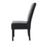 Ensemble de 2 chaises de salle à manger en cuir de polyuréthane noir moderne pertica-1925461121