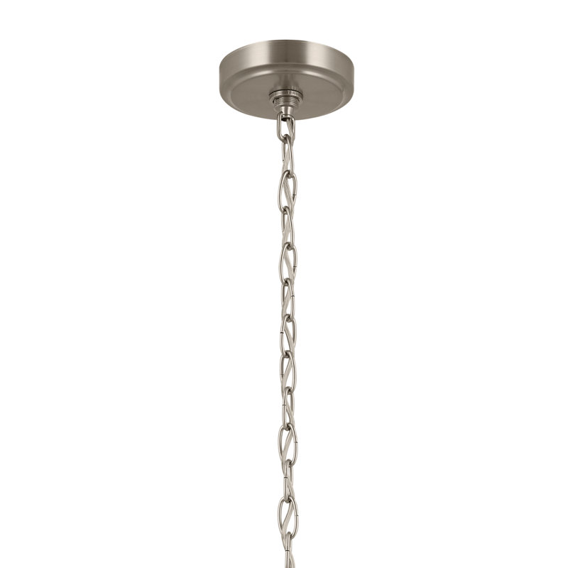 Winslow 6 - Light Steel Dimmable Classic / Traditional Chandelier, Brushed Nickel