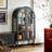 27.56"Black Style Creative Solid Wood Red Oak Bookshelf