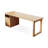 Burlywood Rectangular Solid Wood with 3 drawers desk