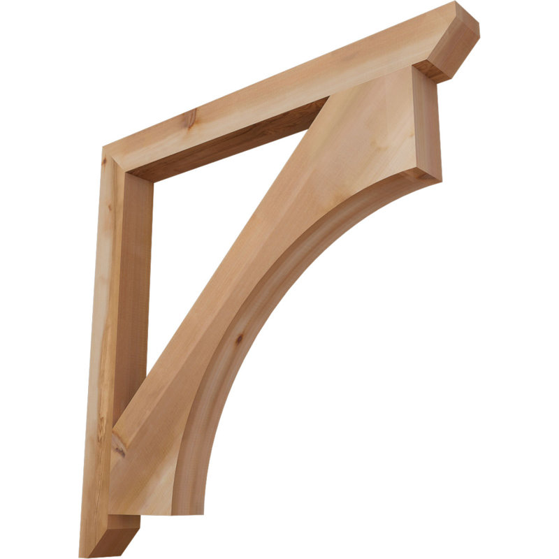 Support en bois Westlake, Cèdre rouge, H 42 po x l 3,5 po x P 42 po