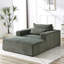 Fauteuil en velours côtelé de 75 pouces avec repose-pieds amovible, aucun assemblage requis, canapé-lit moderne moelleux pour le salon et la chambre à coucher, article d'armée requis Fauteuil inclinable en éponge, élément saillant-1138676271