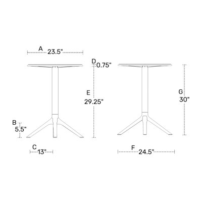 Table de salle à manger Delron