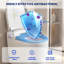 Toilette intelligente avec couvercle à ouverture automatique, siège chauffant, lavage à bulles, chasse d'eau automatique et télécommande