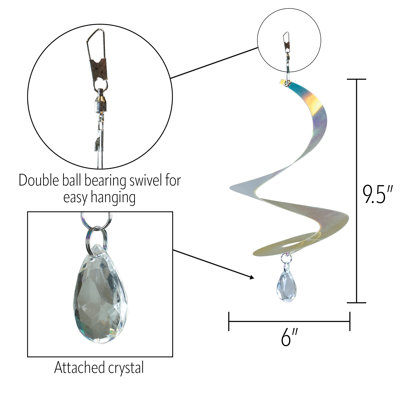 Curlie Iridescent Tear Drop
