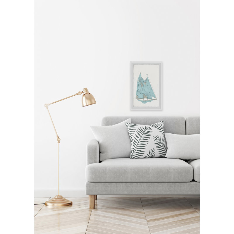 Marble Effect III - Single Picture Frame Print, 61 cm H x 41 cm W x 4 cm D