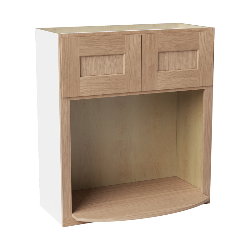 Armoire murale à micro-ondes, 27" W x 42" H x 17" D, Chêne Redondo