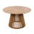 Patio Set Outdoor Acacia Wood Furniture Sets- Braided Dining Chairs(With Navy Cushion)And Patio Dining Table For Garden, Patio & Deck (Teak Look & Beige Rope)