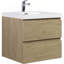 Meuble-lavabo mural 24 po avec lavabo, meuble-lavabo mural moderne avec lavabo à surface solide et tiroirs à fermeture en douceur-1061977399