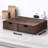 Wooden Coffee Pod Storage Drawer Cabinet Tea Organizer with Two Drawers for Kitchen Counter and Office Desk