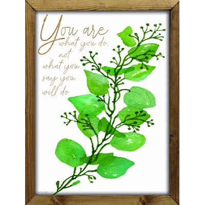 " You Are What You Do "