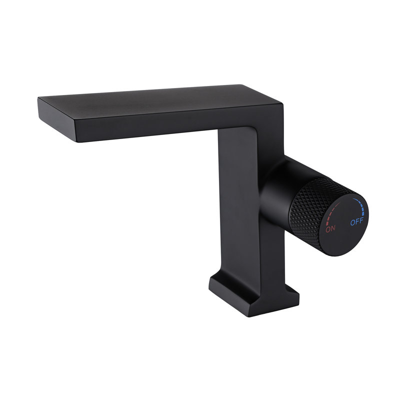 Single-Hole Single-handle Bathroom Faucet, Matte Black
