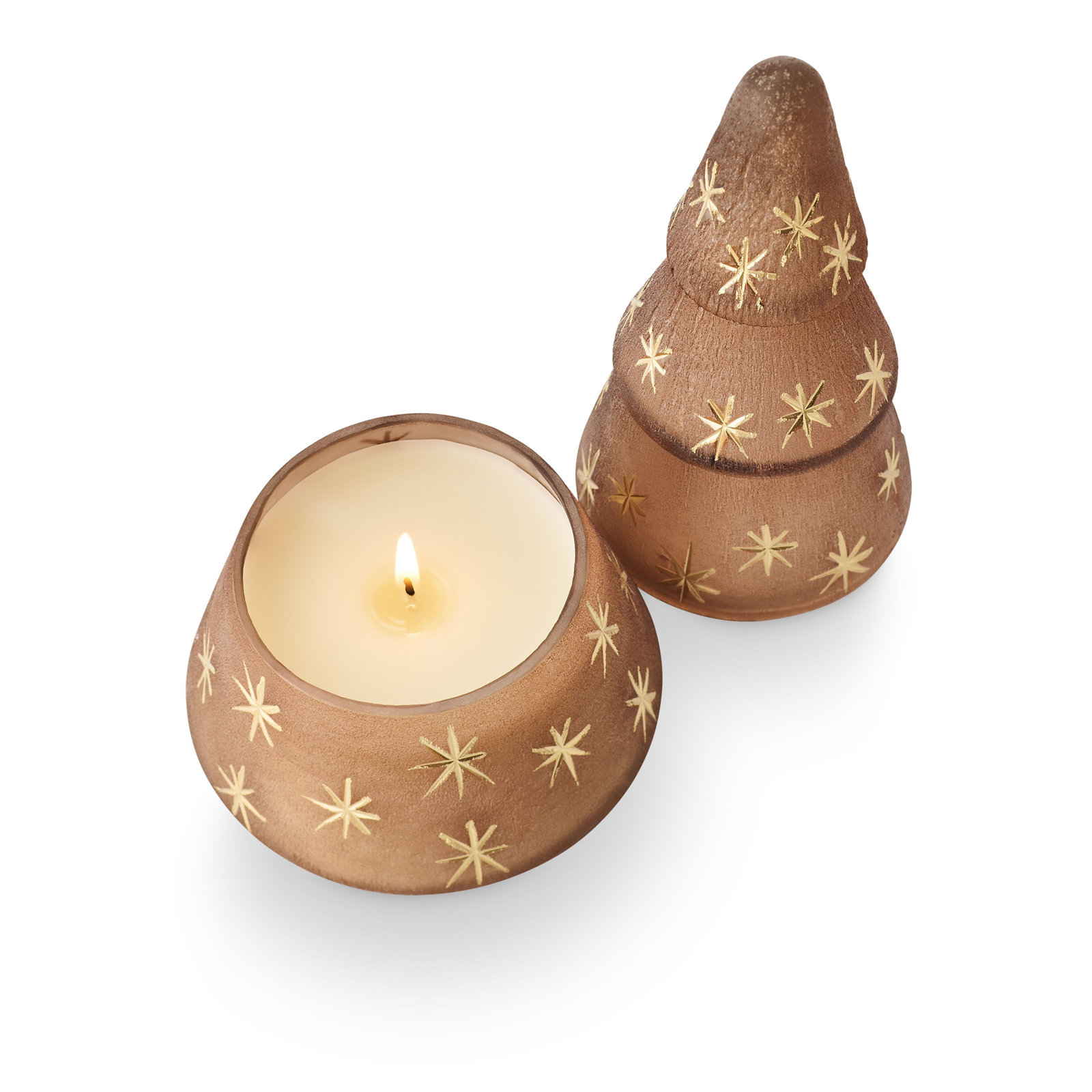 Balsam & Cedar Star Glass Tree Balsam & Cedar, Brown