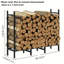 122cm W Metal Log Rack