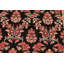 Tapis noir / brun unique de 6 pi x 8 pi 11 po Bagdai