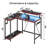 42" W L-Shaped Reversible Gaming Desk with LED Lights and Monitor Stand-1761489317