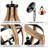 Farmhouse Wood Dimmable 5-Light Empire Chandelier With  Adjustable Height