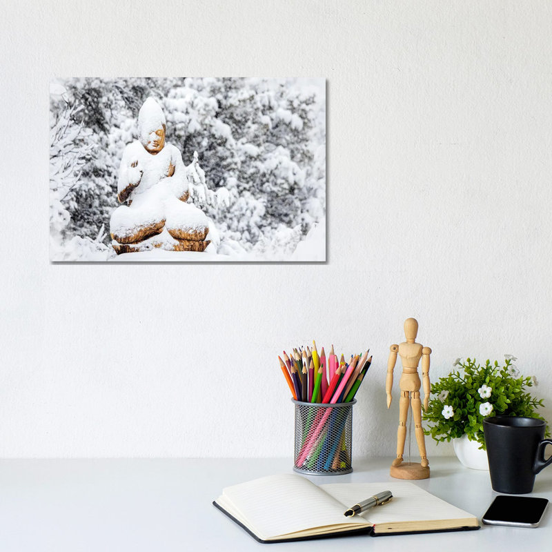 Stillness In The Snow Storm by Susan Richey - Gallery-Wrapped Canvas Giclée on Canvas, 20.32 cm H x 30.48 cm W, Canvas