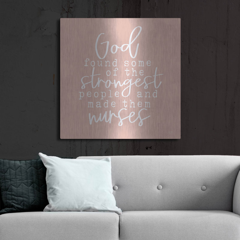 «Nurses-Strongest People» par Lux + Me Designs, art mural, H 36 po x l 36 po