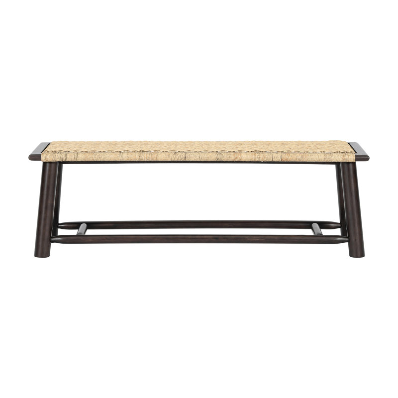 - Style 59 Inch Solid Wood Bench, Walnut Finish, Fits Well In Small Spaces At Foot Of King Size Beds, Walnut