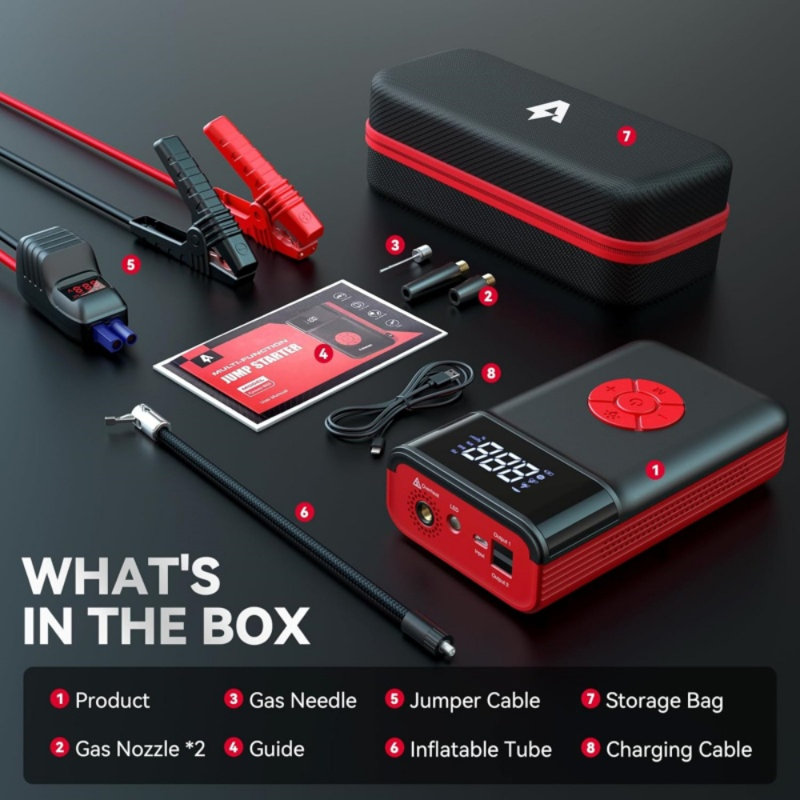 Jump Starter with Air Compressor