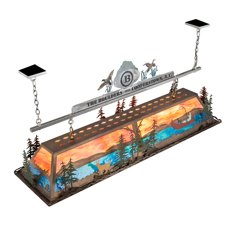 Luminaire suspendu en forme de feuille de faune, fleur, fruit et neuf lumières