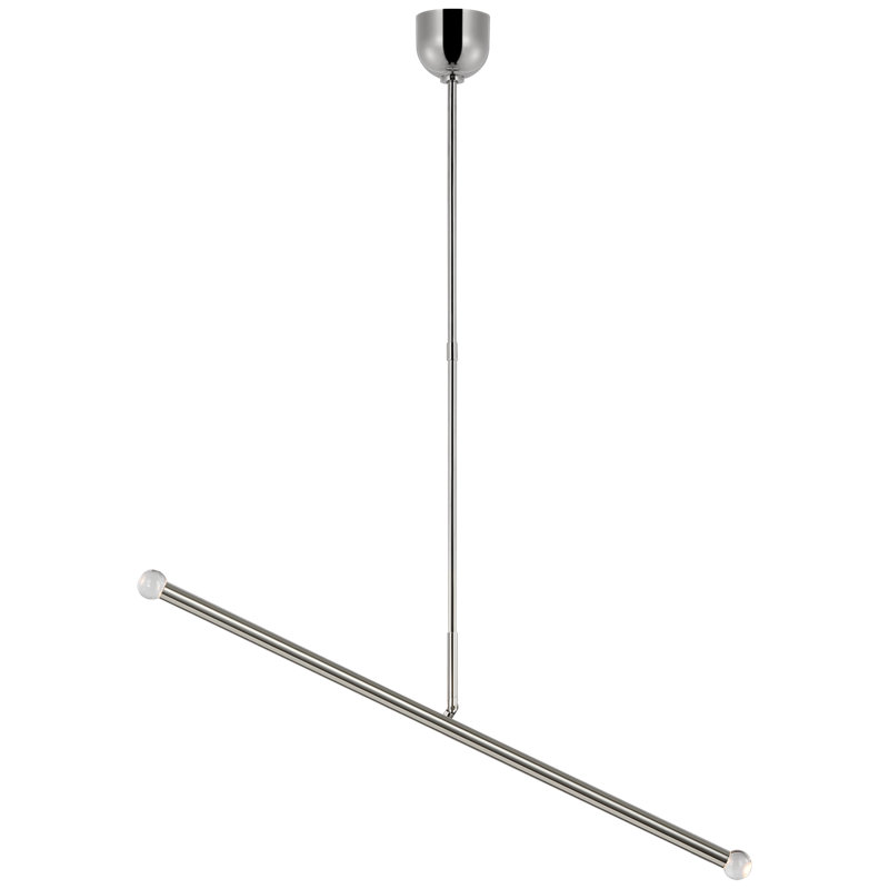 Rousseau 2 - Light LED Chandelier, Polished Nickel