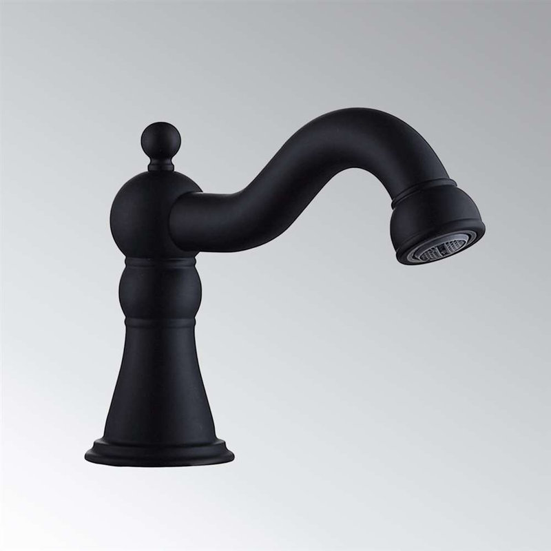 Robinet à capteur automatique sans contact BathSelect, Noir mat