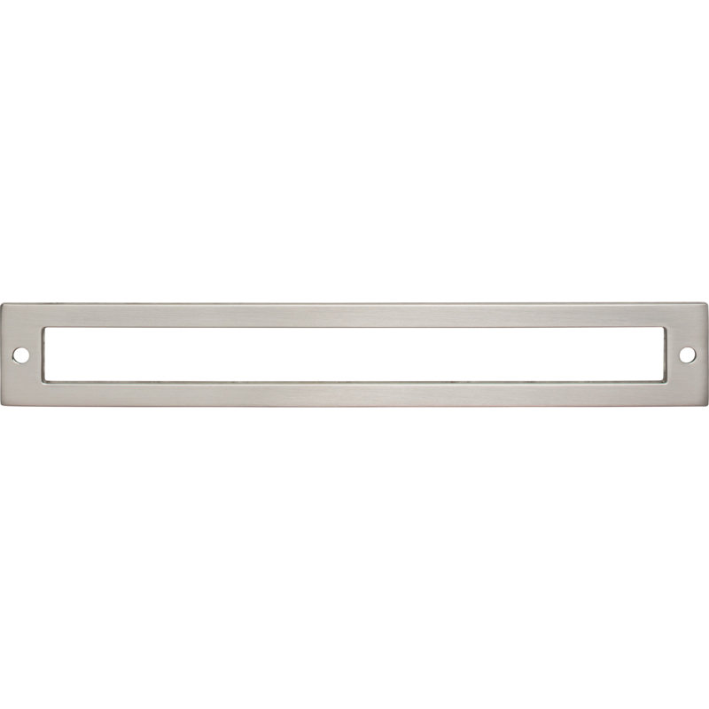 Hollin  Backplate, 1.19" H x 8.06" W x 0.13" D, Brushed Satin Nickel