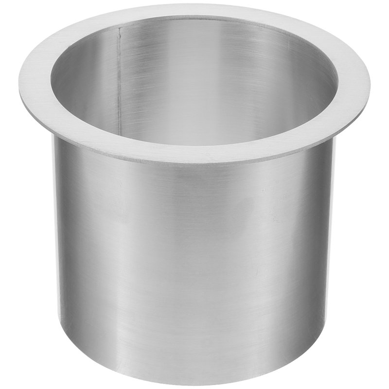 Drop-in Trash Chute Stainless Steel Round Built-in Countertop Waste Trash Chute Grommet