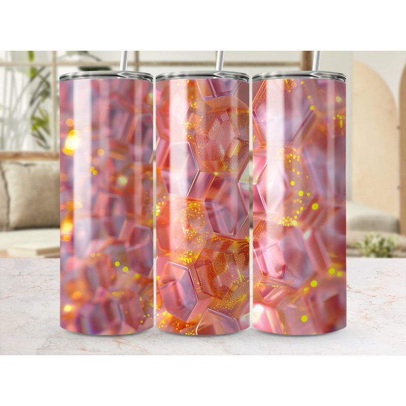 Choose Handmade Tumblers 591ml Vacuum Insulated Stainless Steel (18/8) Travel Tumbler with Straw