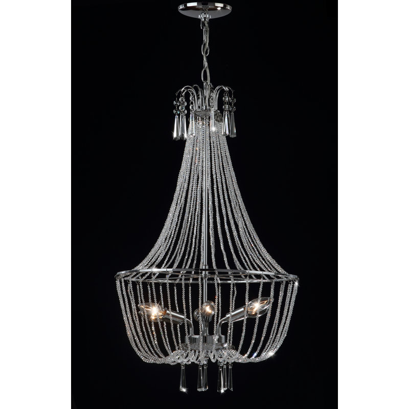 Lustre empire unique / remarquable à 4 lumières Claridge