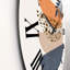 Abstrait géométrique abstrait soleil et lune avec feuille III - horloge murale moderne-60327298-70801606