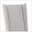 Chaise d'appoint en lin gris clair et blanc vieilli
