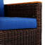 Ensemble 8 pièces de mobilier d'extérieur en osier avec coussin épais-834405349-834405346