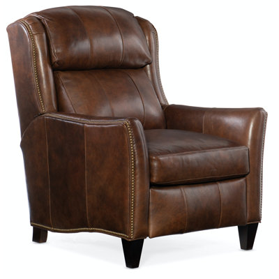 Lancaster 32" Wide Genuine Leather Power Standard Recliner by Bradington-Young