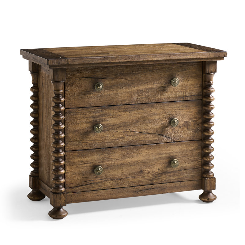 Tamarisk 3 - Drawer Solid Wood Nightstand