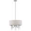 Lustre empire à 5 lumières avec accents de cristal Fisk