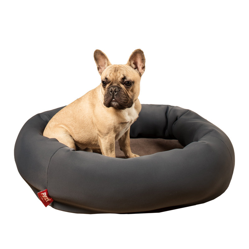 Orthopedic Microfibre Pet Bed, Red, Small (80cm W x 60cm D)