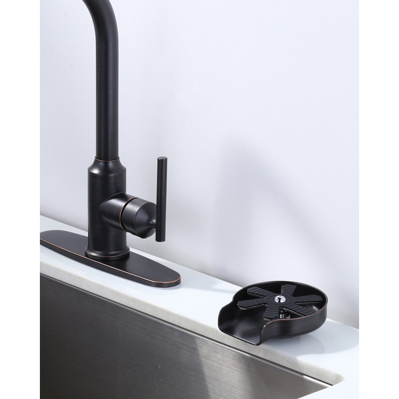 Laveur de bouteilles en verre pour lavabo, Bronze huilé