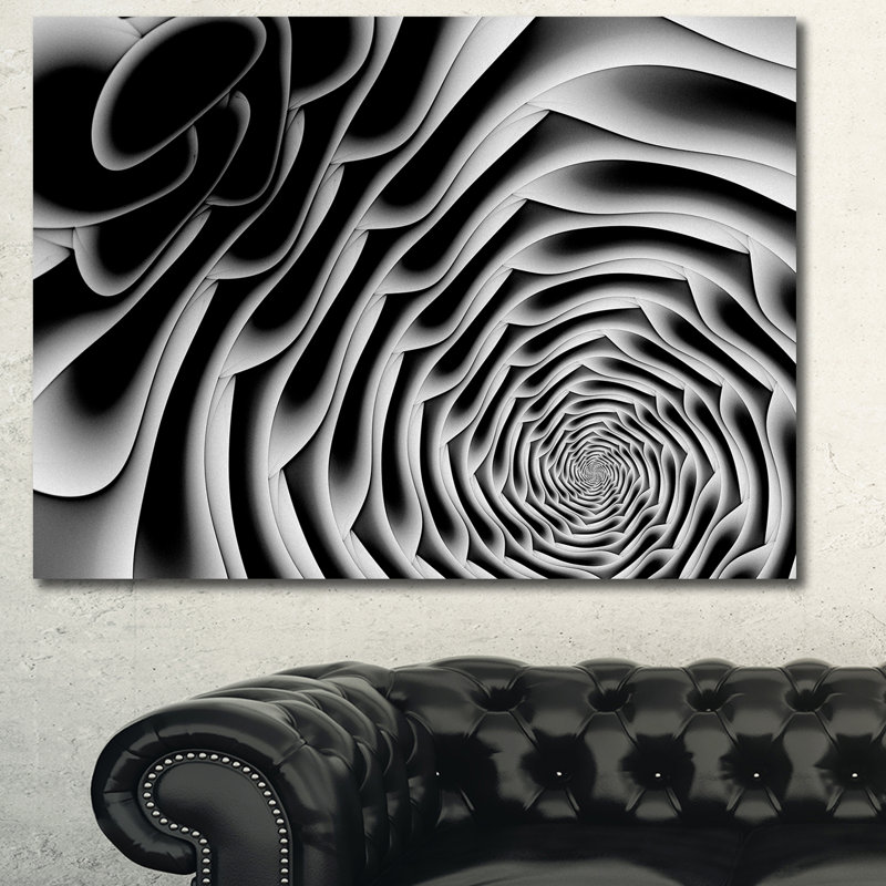 «White Flower Shaped Fractal», impression sur toile, H 30 po x l 40 po x P 1 po