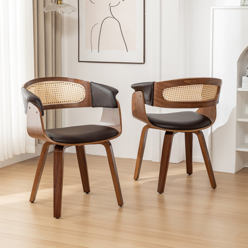Chaise en bois massif Esterly, Brun