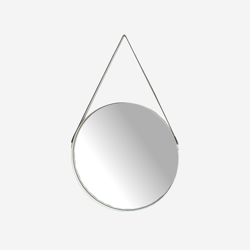 Elveden Metal Flat Wall Mirror, 57cm H x 57cm W