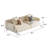Modern Minimalist Sofa With Cotton-linen Fabric, Solid Wood Frame And High-elastic Sponge Seat Cushion Light Beige-913178757