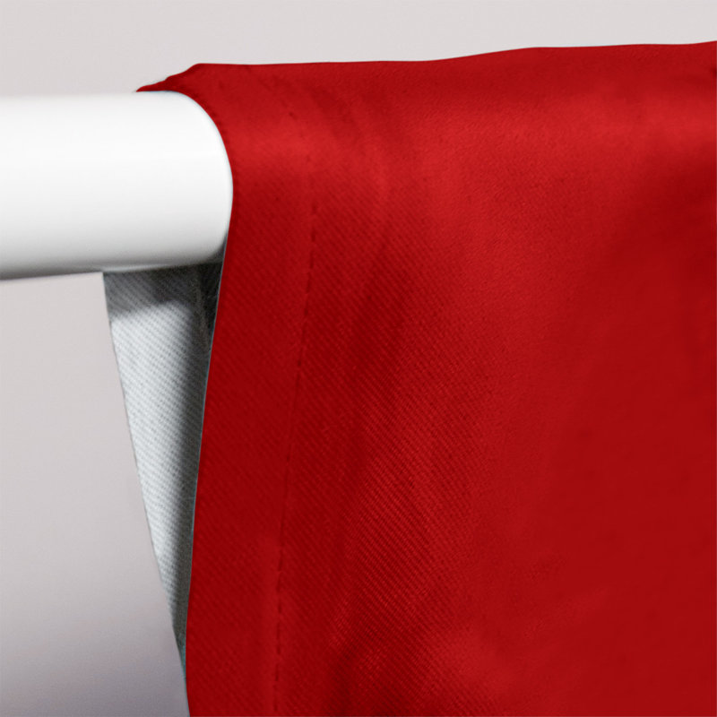 Mississippi Rebellion Sateen Room Darkening Curtain Single Panel, Red/ Black"