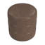 Repose-pieds rond rembourré en cuir Ilithyia-226208753