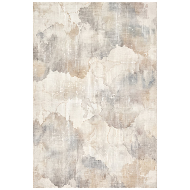 Tapis moderne en agate, effet aquarelle abstrait bleu-gris-beige, lavable en machine, antidérapant, à poils courts, pour l'intérieur et l'extérieur, adapté aux animaux domestiques, idéal pour le salon, la chambre, la salle à manger, l'entrée, le couloir ou le bureau.