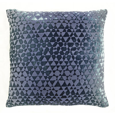 Triangles Square Velvet Pillow Cover & Insert